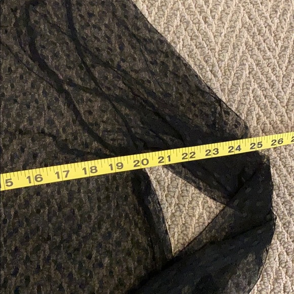 SOLD***3/$45***Lane Bryant | Sheer Polka Dot, Tie at Neck - 14/16 - Picture 8 of 8